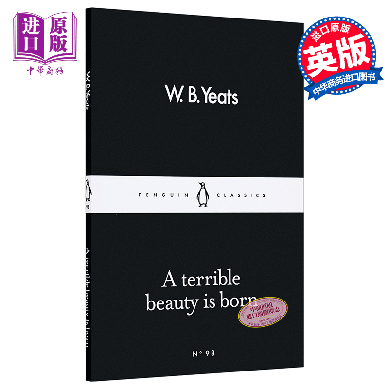 现货 LBS 98 A Terrible Beauty Is Born 英文原版 小黑书 98 威廉 巴特勒 叶芝 一种惊异的美诞生了【中商原版】 书籍/杂志/报纸 文学小说类原版书 原图主图