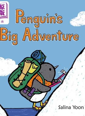 企鹅一族 企鹅的大冒险 Salina Yoon Penguins Big Adventure 英文原版 儿童纸板绘本 纸板书图画书 动物故事【中商原版】