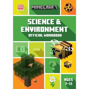 我的世界 STEM科学与环境 官方练习册Minecraft STEM Science and Environment 英文原版 Collins KS2【中商原版】