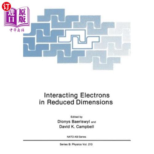 海外直订Interacting Electrons in Reduced Dimensions 缩小尺寸的相互作用电子