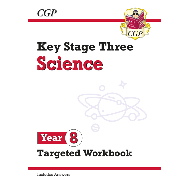 英国原版CGP教辅 KS3科学八年级目标练习册KS3 Science Year 8 Targeted Workbook (with answers)中学教辅 英文【中商原版】