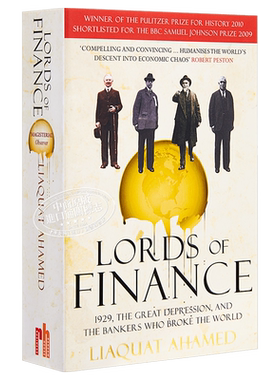【中商原版】金融之王 纽约时报 年度好书 经济读物 英文原版 Lords of Finance Liaquat Ahamed