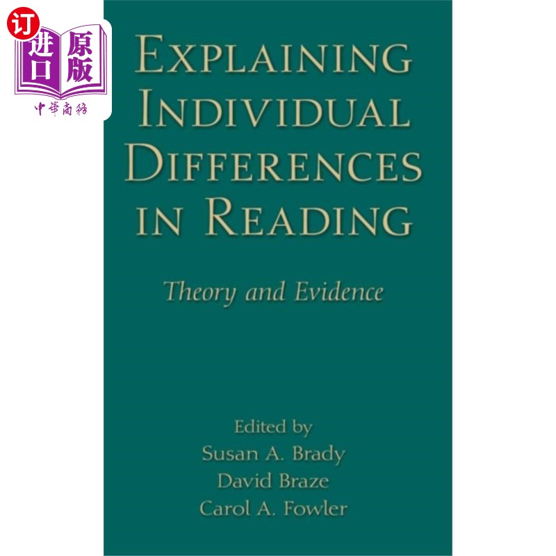 海外直订Explaining Individual Differences in Reading 解释阅读中的个体差异