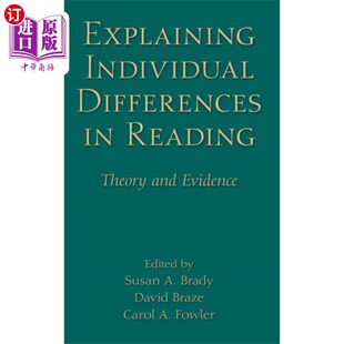 海外直订Explaining Individual Differences in Reading 解释阅读中的个体差异