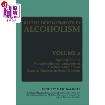 海外直订医药图书Recent Developments in Alcoholism: Volume 3 酒精中毒的最新进展：第3卷
