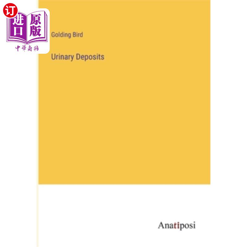 海外直订Urinary Deposits 尿存款