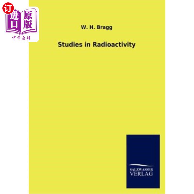 海外直订Studies in Radioactivity 放射性研究