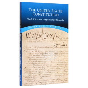 Dover Thrift Editions The United States Constitution 英文原版 美国宪法 Bob Blaisdell【中商原版】