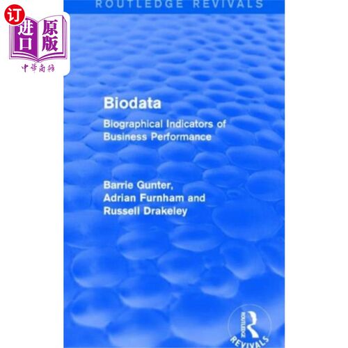 海外直订Biodata (Routledge Revivals) Biodata (Routledge Revivals)