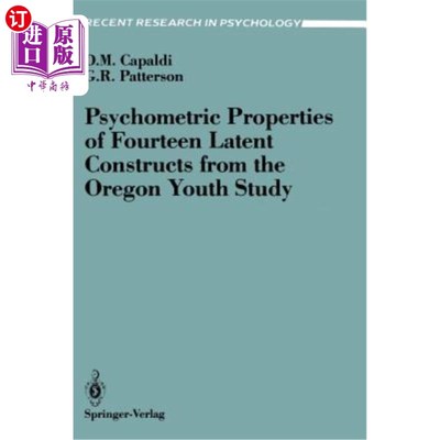海外直订Psychometric Properties of Fourteen Latent Constructs from the Oregon Youth Stud 俄勒冈州青少年研究中14种潜