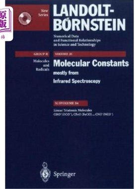 海外直订Linear Triatomic Molecules: Coo+ (Oco+), Cfeo (Feco) ... Cno- (Nco-) 线性三原子分子：Coo+（Oco+），Cfeo（Fe