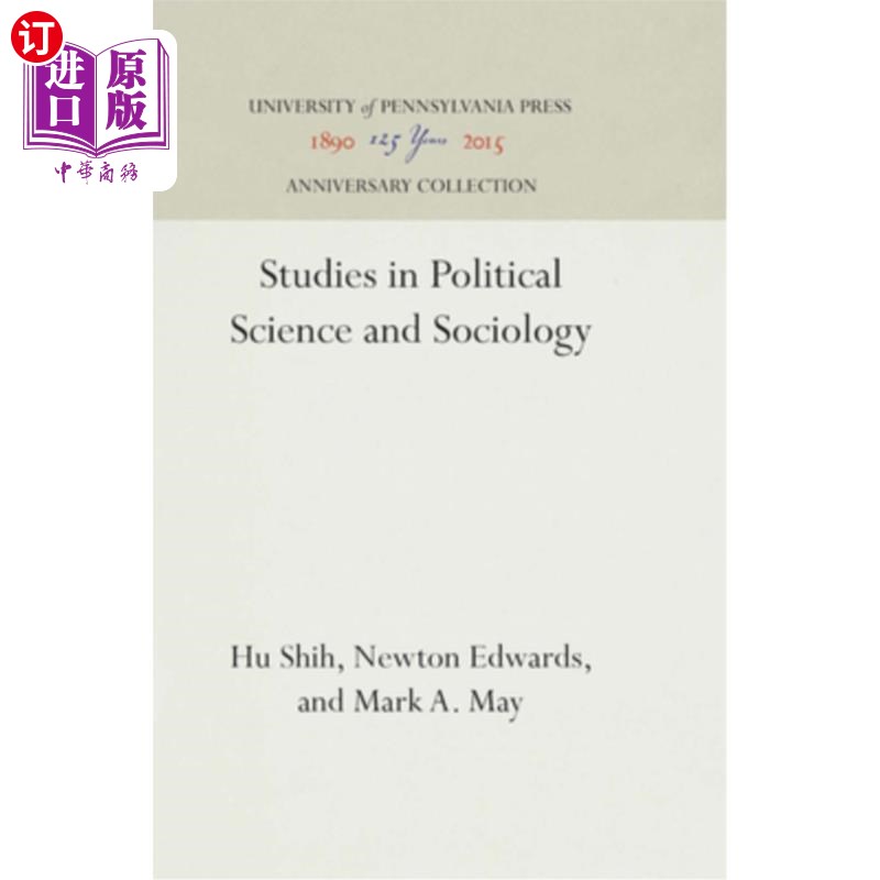 海外直订Studies in Political Science and Sociology 政治学与社会学研究