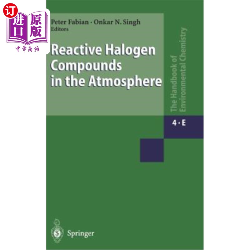 海外直订医药图书Reactive Halogen Compounds in the Atmosphere 大气中的活性卤素化合物