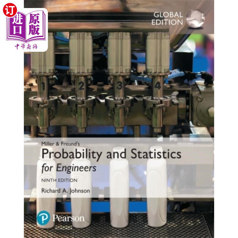海外直订Miller & Freund's Probability and Statistics for... Miller & Freund的工程师概率与统计，全球版