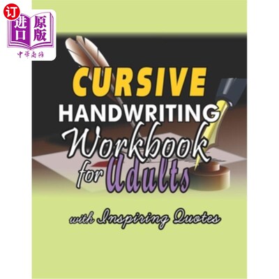 海外直订Cursive Handwriting Workbook for Adults: Learning Practice Activity Book for Kid 成人手写体工作手册:学习实