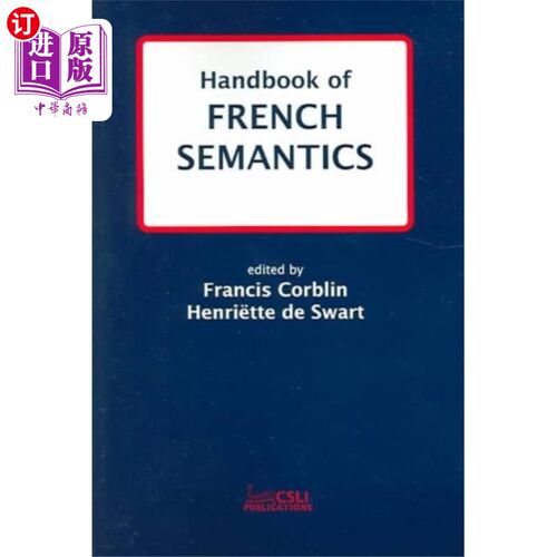 海外直订Handbook of French Semantics 法语语义学手册