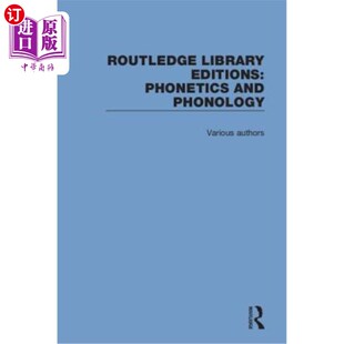 Library Phonetics 劳特利奇图书馆版 海外直订Routledge Editions Phonology ：语音学和音韵学 and