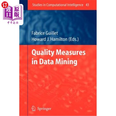 海外直订Quality Measures in Data Mining 数据挖掘中的质量度量