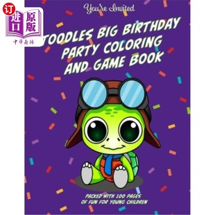 Coloring Book Big Party Toodles大型生 海外直订Toodles Pages and Birthday with Packed Game Fun 100