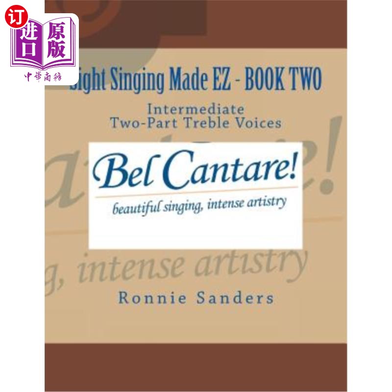 海外直订Sight Singing Made EZ Book 2 现场演唱制作EZ第2册