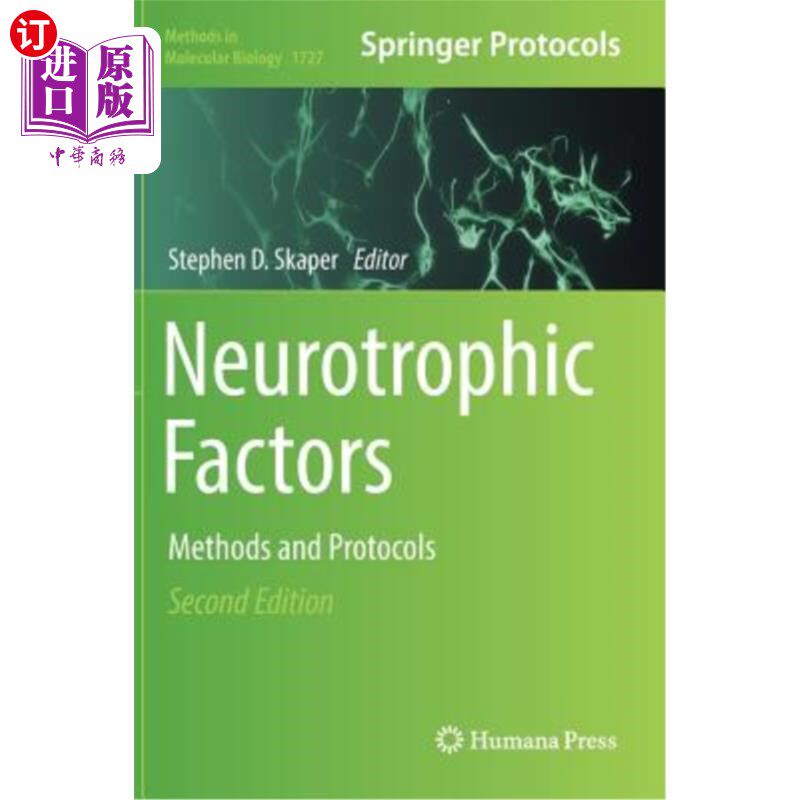 海外直订医药图书Neurotrophic Factors: Methods and Protocols 神经营养因子：方法和方案