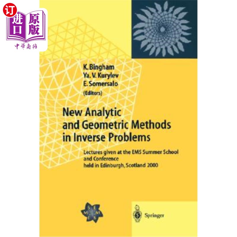 海外直订New Analytic and Geometric Methods in Inverse Problems: Lectures Given at the EM 逆问题中的新的解析和几何方