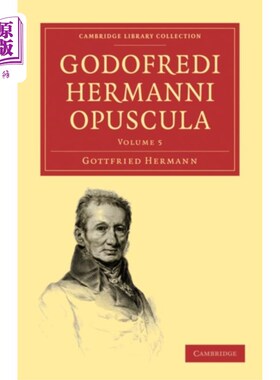 海外直订拉丁语 Godofredi Hermanni Opuscula 戈多弗雷迪·赫尔曼尼·奥普斯库拉