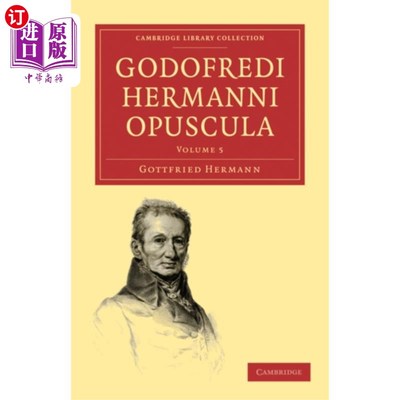 海外直订拉丁语 Godofredi Hermanni Opuscula 戈多弗雷迪·赫尔曼尼·奥普斯库拉