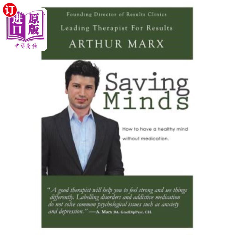 海外直订Saving Minds: How to Have a Healthy Mind Without Medication