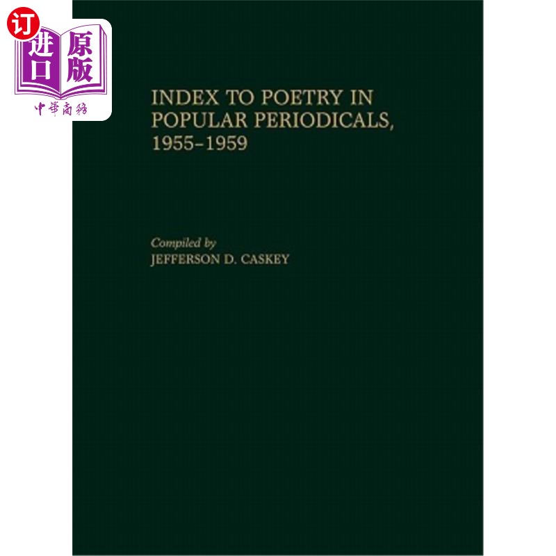 海外直订Index to Poetry in Popular Periodicals, 1955-1959 1955-1959年通俗期刊诗歌索引