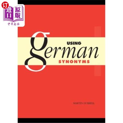 海外直订Using German Synonyms 使用德语同义词