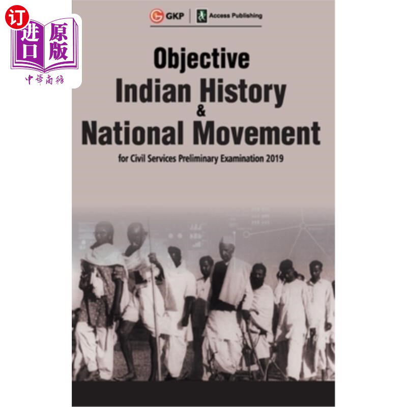 海外直订Objective Indian History & National Movement 客观的印度历史和国家运动