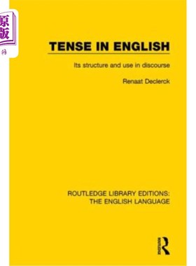 海外直订Tense in English: Its Structure and Use in Discourse 英语时态的结构及其在语篇中的使用