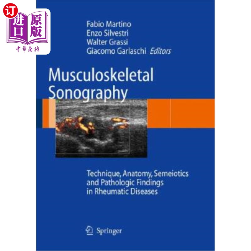 海外直订医药图书Musculoskeletal Sonography: Technique, Anatomy, Semeiotics and Pathological Find 肌肉骨骼超声:技术