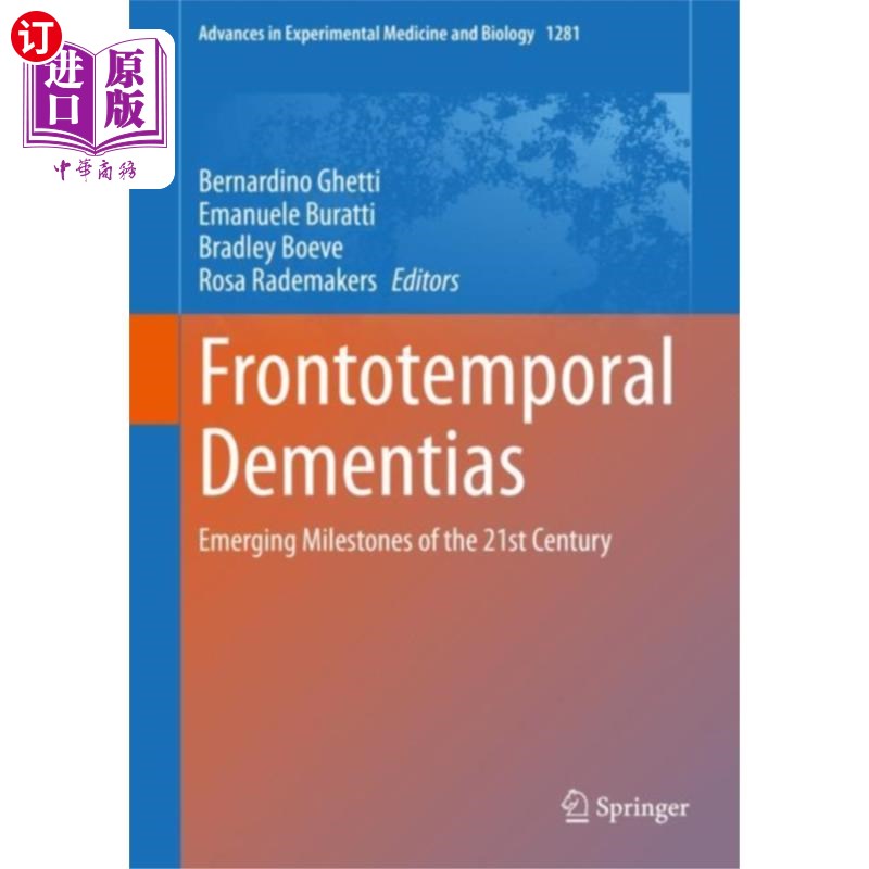 海外直订医药图书Frontotemporal Dementias 额颞痴呆