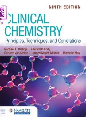 海外直订医药图书Clinical Chemistry: Principles, Techniques, and Correlations 临床化学:原理、技术和相关性