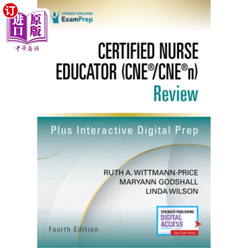 海外直订医药图书Certified Nurse Educator (Cne(r)/Cne(r)N) Review, Fourth Edition 注册护士教育者(Cne(r)/Cne(r)N)审查