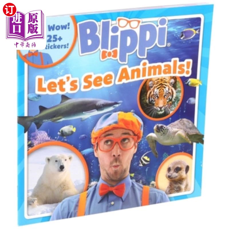 海外直订Blippi: Let's See Animals! 布利皮：让我们看看动物！