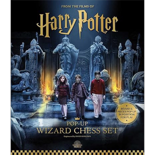 哈利波特立体书 国际象棋套装 英文原版 Harry Potter The Pop Up Wizard Chess Set 哈利波特周边