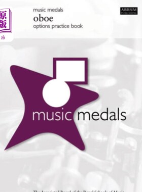 海外直订Music Medals Oboe Options Practice Book 音乐奖章双簧管选项练习书