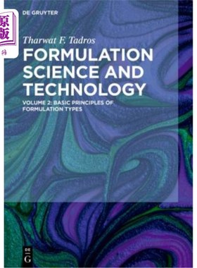 海外直订Basic Principles of Formulation Types 配方类型的基本原则
