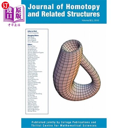 海外直订Journal of Homotopy and Related Structures 5(1) 同伦及相关结构杂志5（1）