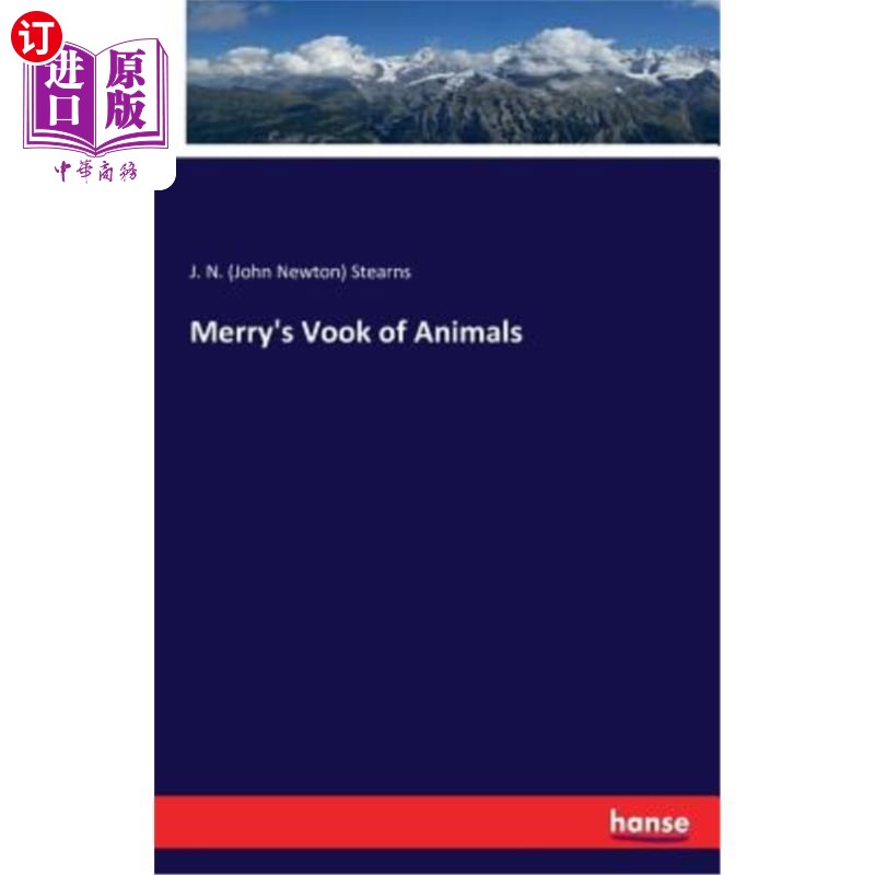 海外直订Merry's Vook of Animals 动物的欢乐之音