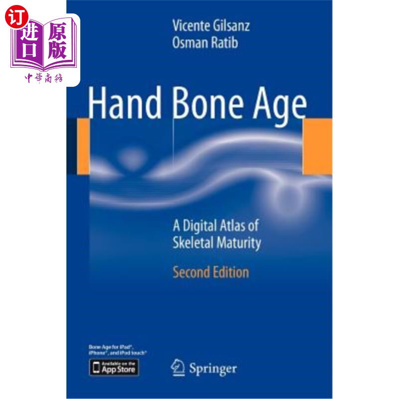 海外直订医药图书Hand Bone Age: A Digital Atlas of Skeletal Maturity 手部骨龄：骨骼成熟度的数字图谱