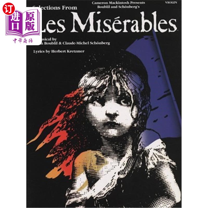 海外直订Selections from Les Miserables: Violin 《悲惨世界：小提琴》选段