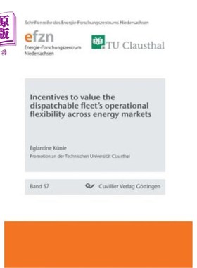 海外直订Incentives to value the dispatchable fleet's operational flexibility across ener 激励价值可调度舰队的操作灵