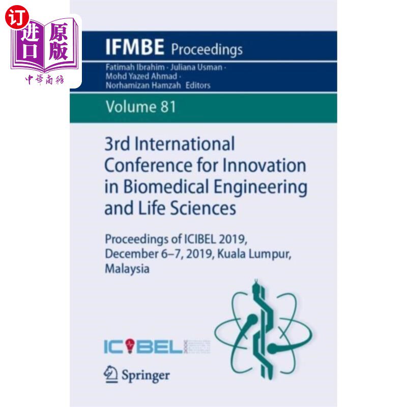 海外直订医药图书3rd International Conference for Innovation in B... 第三届生物医学工程与生命科学创新国际会议