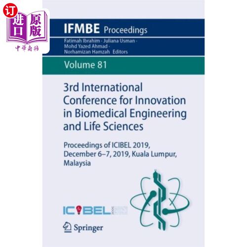 海外直订医药图书3rd International Conference for Innovation in B... 第三届生物医学工程与生命科学创新国际会议