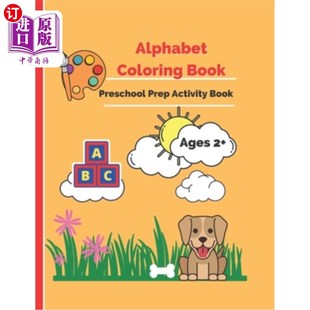 Preschool 食 abc Animals Coloring Book Activity ABCs Prep 学前准备 海外直订Alphabet Foods 字母着色书 and