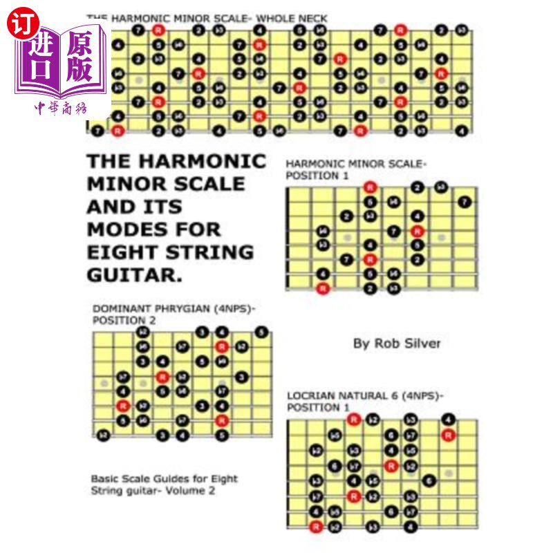 海外直订The Harmonic Minor Scale and its Modes for Eight String Guitar 八弦吉他的和声小调音阶及其调式